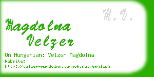 magdolna velzer business card